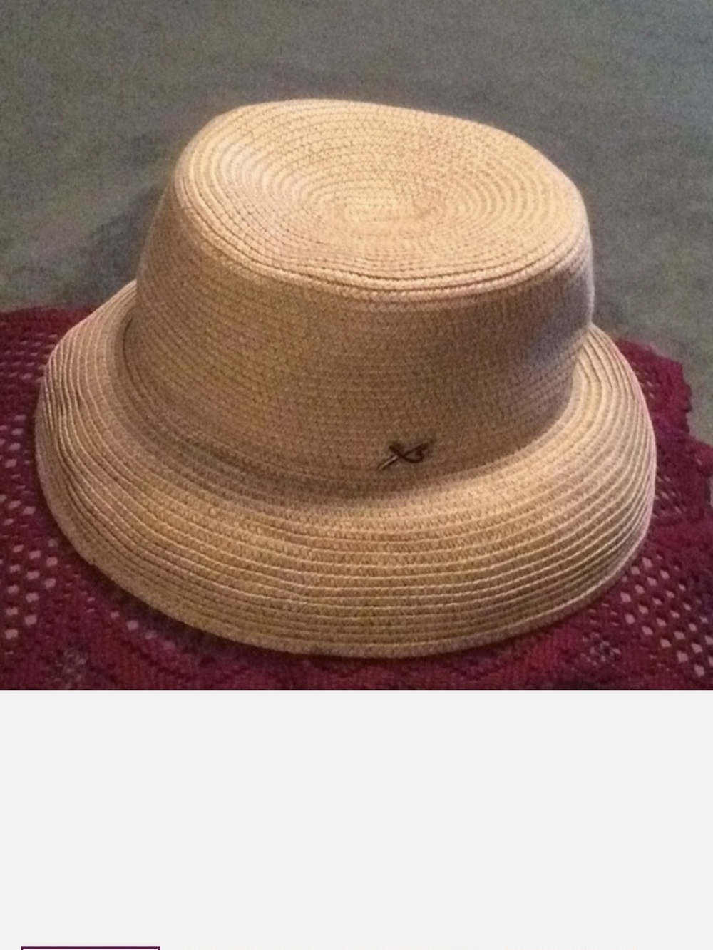 Betmar Natural Straw Bucket Hat with Subtle Stitch Detail